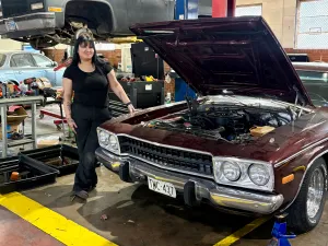 She learned how to fix cars in her dad’s garage. Now she’s tuning up a career plan