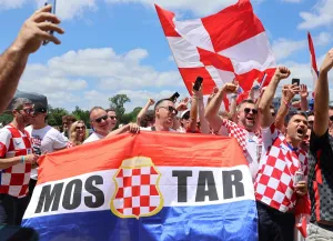 'It is breathtaking, unbelievable': England, Croatia fans gather in Arlington for World Cup match